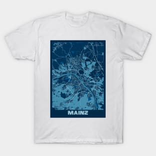 Mainz - Germany Peace City Map T-Shirt